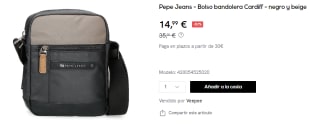 Bandolera de hombre Cardiff mediana por 14.99€