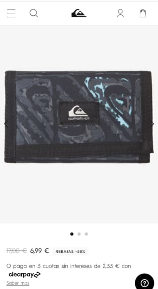 Cartera Quiksilver por solo 5,94€
