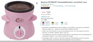 Bestron chocoladefontein voor €12,33 bij Amazon