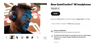 Bose Quietcomfort SE Zwart Special Edition met Softcase voor €174,95 bij Bose