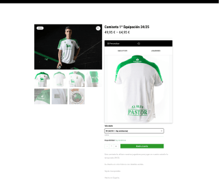 Camiseta 1ª Equipación 24/25 Hombre por solo 49,95€