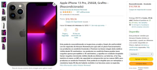 iPhone 13 Pro 256GB Reacondicionado por $10,789 en Amazon
