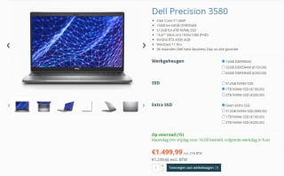 Dell Precision 3580 laptop voor €1499,99 bij Laptopcentrale