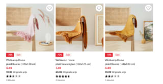 Tot 70% korting op plaids en kussens bij Wehkamp