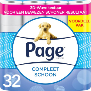 32 rollen Page compleet schoon toiletpapier voor €10,49 via Amazon Prime