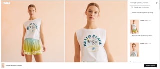 Camiseta + pantalón corto de Snoopy por 8,99€