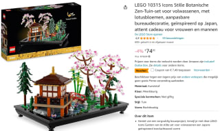 LEGO Icons Rustgevende tuin voor €67,36 bij Amazon