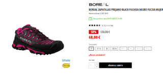 Zapatilla de trail running Boreal para mujer por 68€