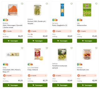 Tot 50% korting op eten en drinken bij Delhaize