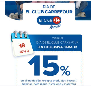 Acumula el 15% dias carrefour