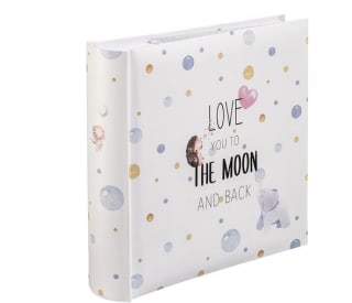 Álbum Hama de Fotos Love You To the Moon & Back Slip-in 10x15cm 200 fotos 100 páginas Blanco por solo 9,99€