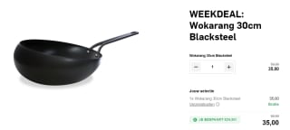 BK Black Steel wokarang Ø 30 cm voor €35 via de AD