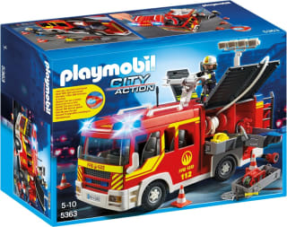 PLAYMOBIL City Action brandweer pompwagen met licht en sirene voor €37,50