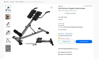 Silla Romana plegable por $54.990