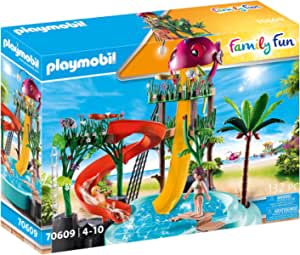 PLAYMOBIL Family Fun 70609 Parque Acuático con Tobogán por 29,99€.