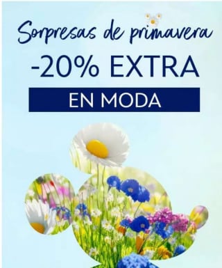 Código 20% Descuento extra Moda en Shopdisney
