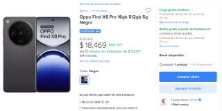 Oppo Find X8 Pro 5G 512GB por $18,469 | Descuento Mercado Libre