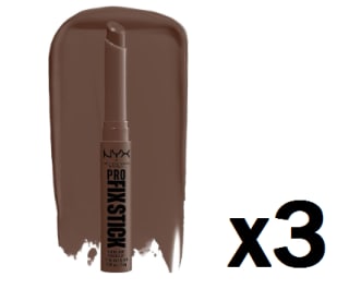 3 NYX Professional Makeup Pro Fix Stick, Corrector en Barra, Duración de hasta 12H, Enriquecido con Ácido Hialurónico, No Transfiere, Fórmula Vegana, Tono: Deep Walnut por 11.08€