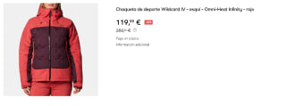 Chaqueta de Esqui de Mujer Columbia Wildcard IV por 119.9€