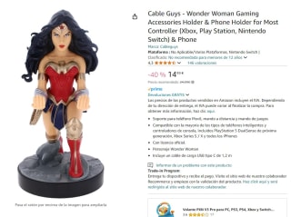 Cable Guy Wonder Woman, Soporte de sujeción o Carga para Mando de Consola o Smartphone.vpor 14,99€