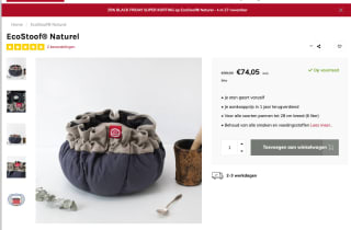 EcoStoof Naturel voor 74,05 euro