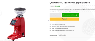 Quamar M80 Touch Plus professionele koffiemolen voor €380,79