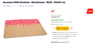 Beeztees Oblie Koelmat - Hondenmat voor €4,75 bij bol.com
