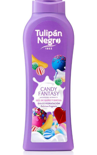 Tulipan negro Gel de ducha Candy Fantasy 650ml por 1,15€.