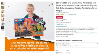 Set Lego City Stuntz Pista Acrobática con Doble Rizo, Monster Truck y Motos de Juguete por 47,80€