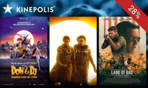 1-persoonsticket of familieticket bij Kinepolis vanaf €8,95 bij Social Deal