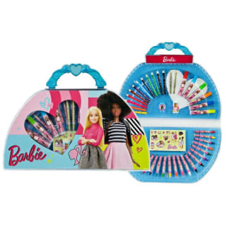 Barbie Tekenkoffer 51-delig voor €0,95 bij Intertoys
