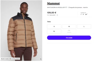 Chaqueta de Plumas para Hombre Mammut WHITEHORN IN REGULAR FIT por 109€