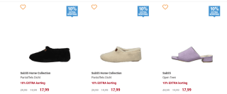 10% extra korting op sale en op de nieuwe collectie 20% korting bij Schuurman schoenen