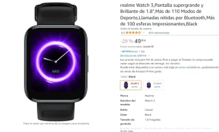 Reloj inteligente realme Watch 3 por 49,90€