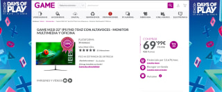 Monitor GAME M22I 22" IPS FHD 75HZ por 69,99€