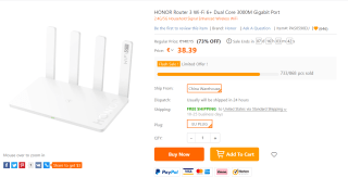 Huawei AX3 Dual Core - Router met wifi 6 - 3000 Mbps voor €38,39 bij Tomtop