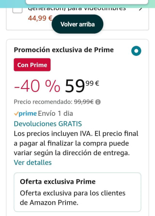 Ring Video Doorbell de Amazon por 59,99€.