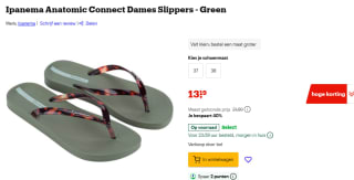 Ipanema Anatomic Connect Dames Slippers voor €13,19 bij Bol