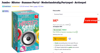 Jumbo Hitster summer voor €18,74 bij Bol