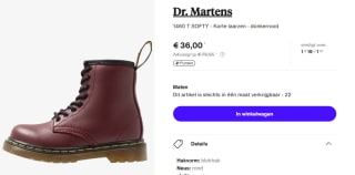 Diverse Dr. Martens vanaf €32 bij Zalando Lounge