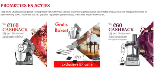 Tot 100 euro cashback op Kenwood producten
