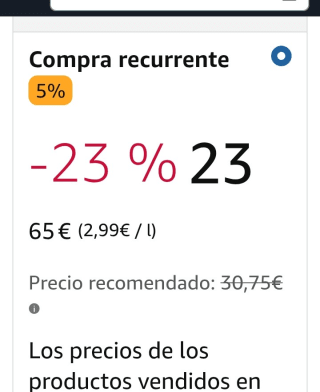 Pack de 24 botellas × 33cl La Salve Cerveza dorada por 23,65€.