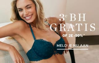 3e BH gratis of 2e 50% korting bij Hunkemöller