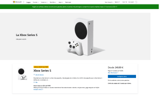 Xbox Series S desde 249,99€ en mMicrosoft