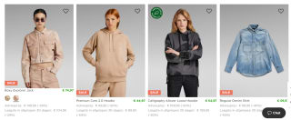 10% extra korting op de sale tot 50% bij G-star
