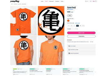 Camiseta Kame Kanji unisex por solo 9,90€