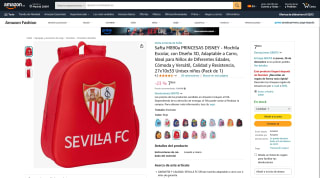 Mochila infantas Sevilla FC con escudo en 3D por 7,99€