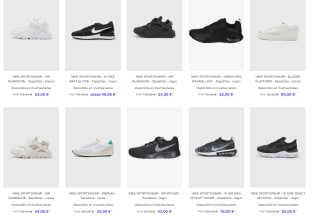 Recopilacion de Zapatillas Nike con Hasta 60% de Descuento en Zalando Prive