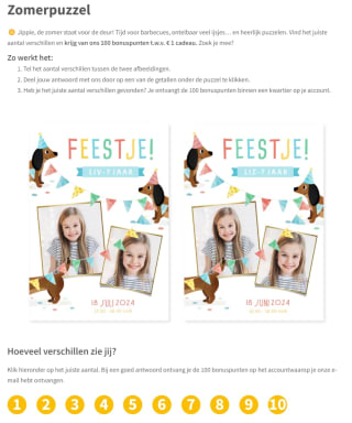 €1 korting op je aankoop via Kaartje2Go puzzel