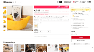 Cama de Plátano para Gato por 4,02€